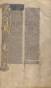 Initiale I - Justice séculière et ecclésiastique